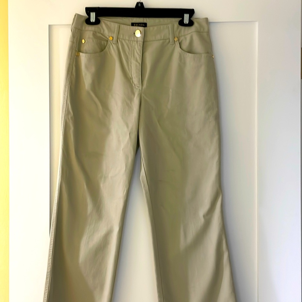 Escada 36 inseam Taupe Jean